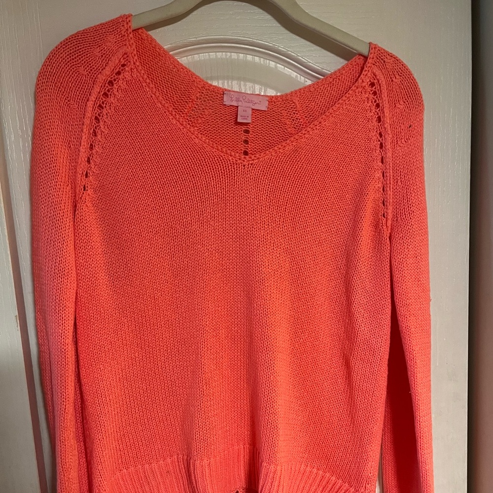 Lily Pulitzer hot pink sweater size XS